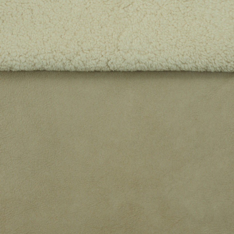 Merino Curly Suede Ivory